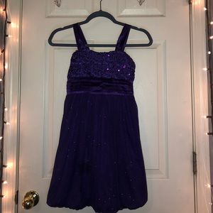 sparkling purple dress